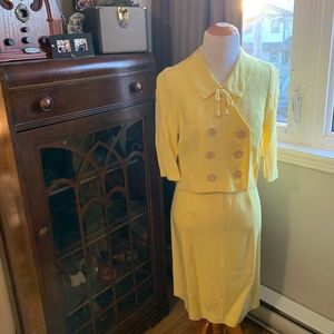 Vintage 1960’s Linen Skirt Suit